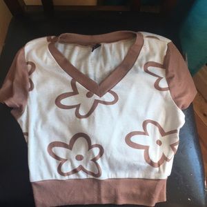 XS shein flower top indie